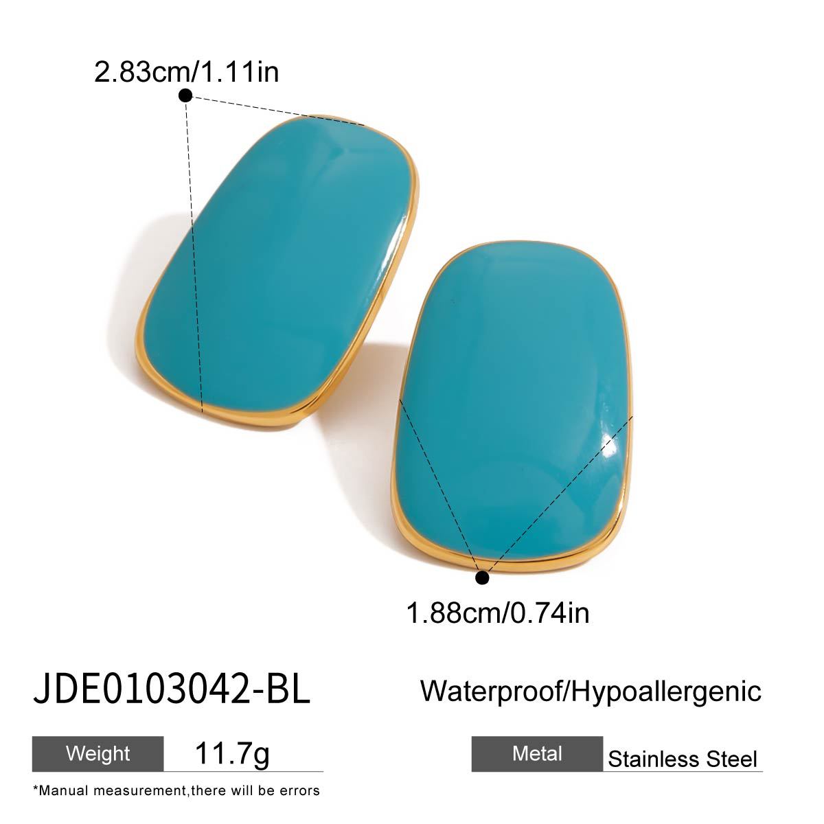 Stainless Steel Earrings Dopamine Earrings Design Niche Titanium Steel Female