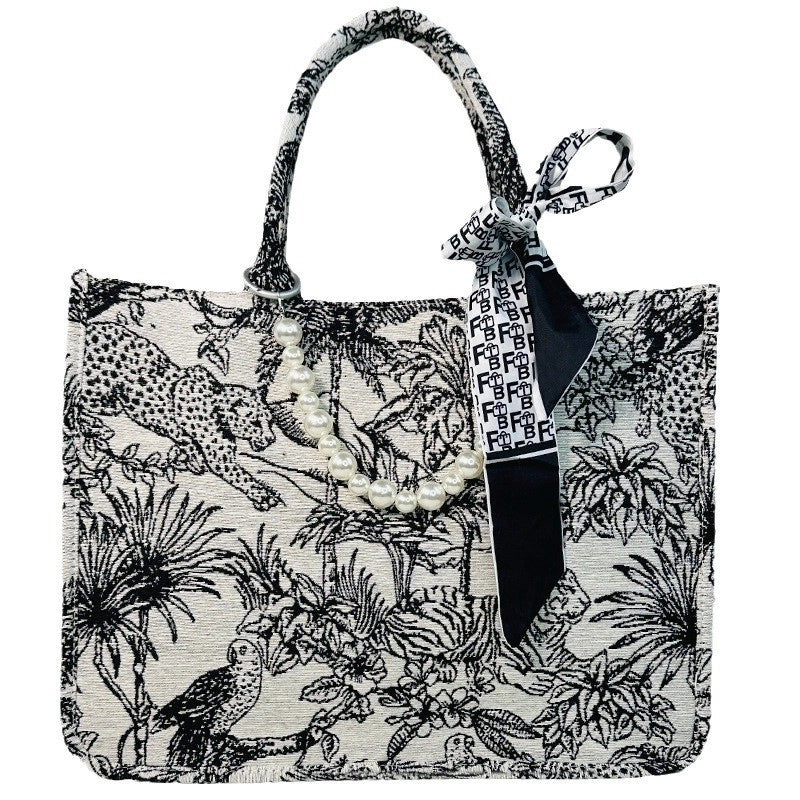 Women's Large Winter Autumn Canvas Vintage Style Handbag