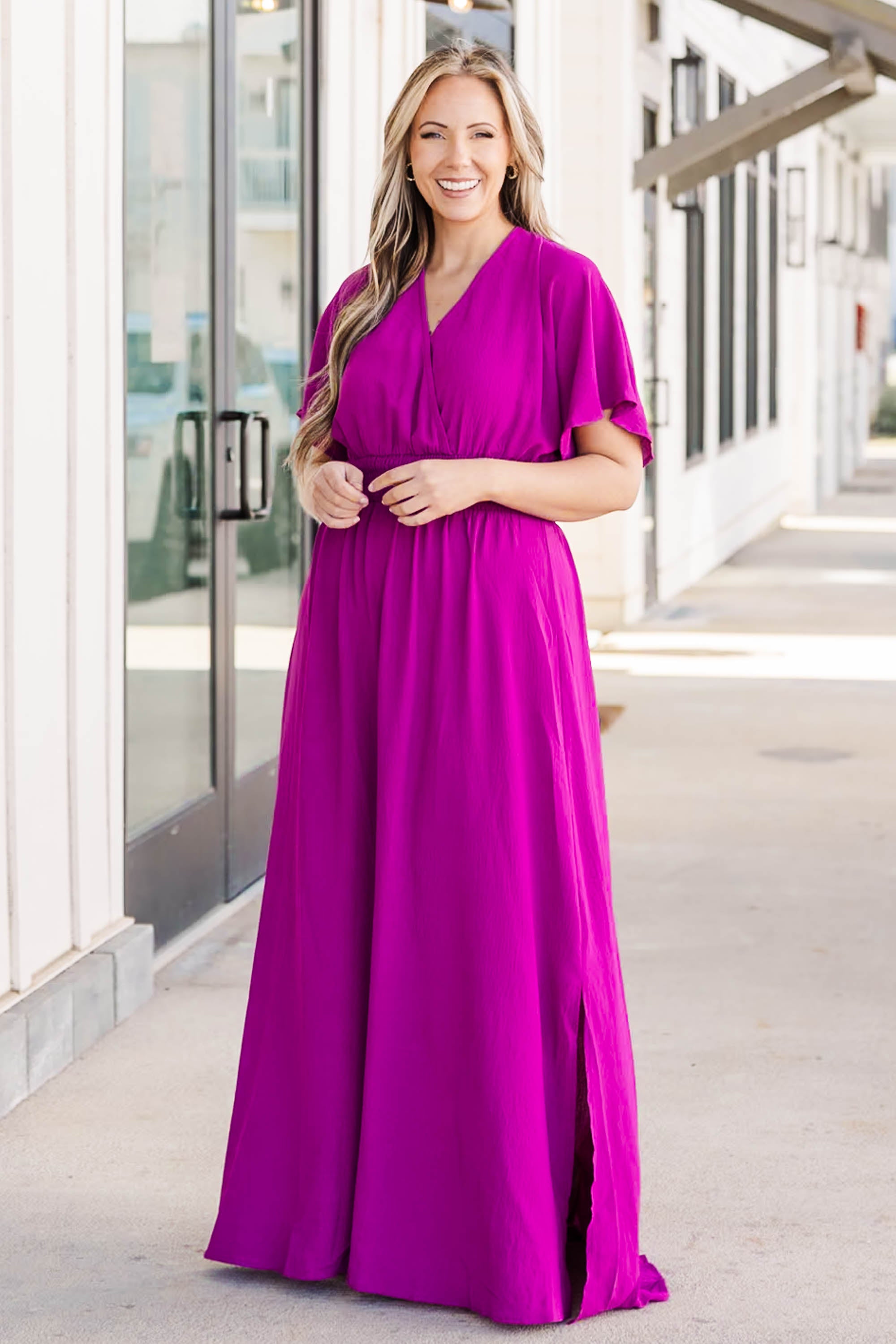 Feeling Good Maxi Dress. Magenta