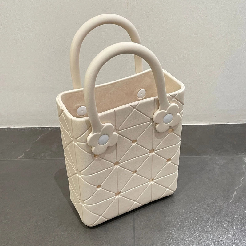 Women's EVA Solid Color Basic Square Open Handbag