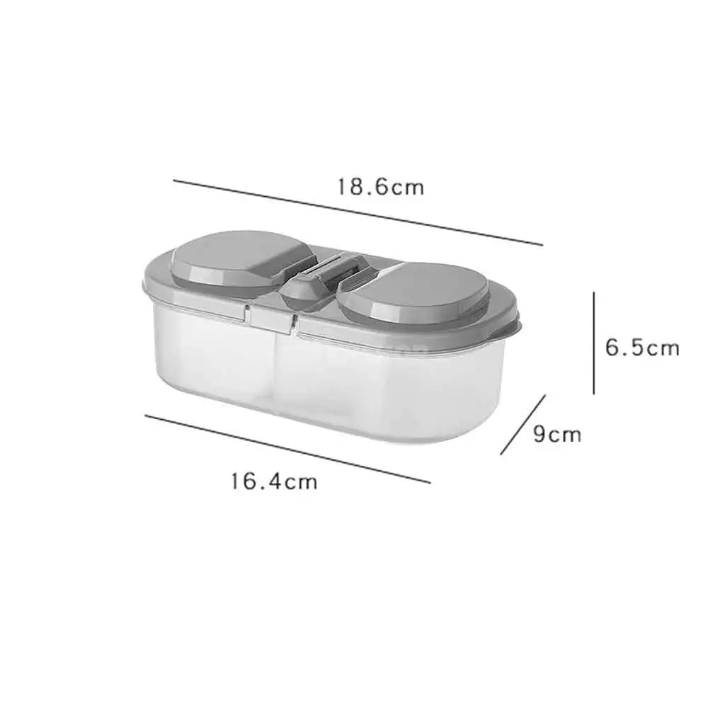 Food Storage Container Two Partition