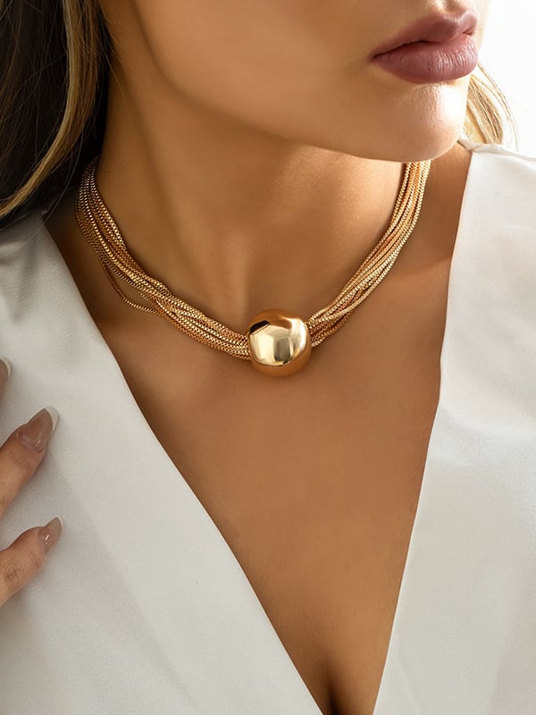 Stylish Statement Geometric Necklace