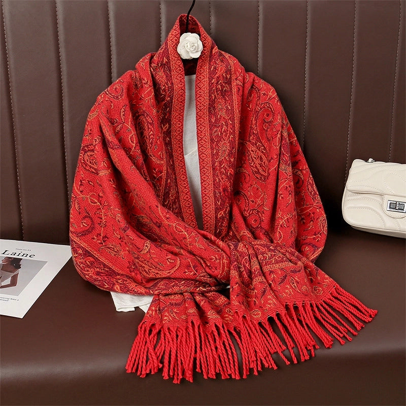 Women's Ethnic Style Minimalist Geometric Solid Color Polyester Scarf