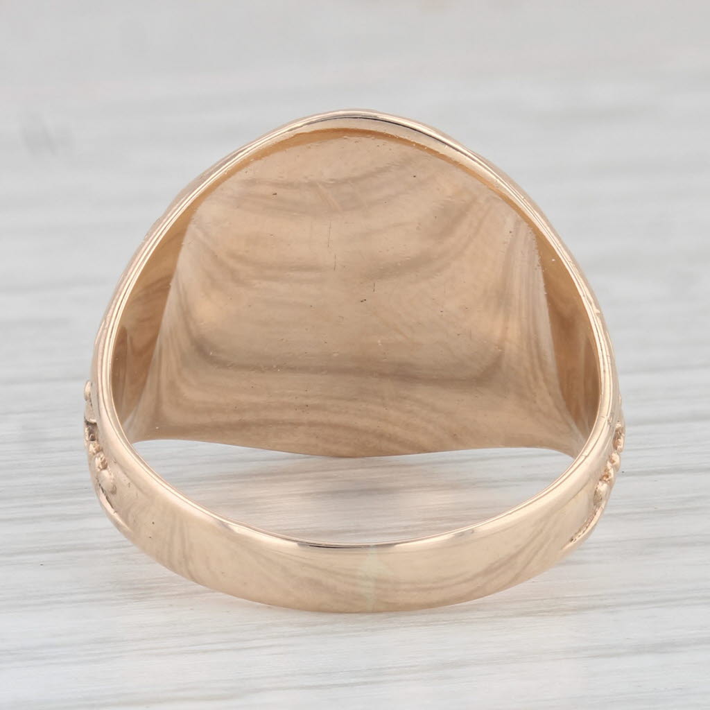Phi Kapp Psi Signet Ring Vintage 10k Yellow Gold Greek Fraternity Size 10.25