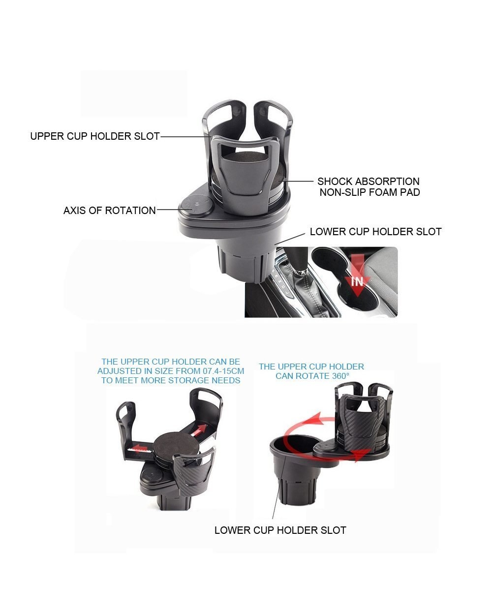 🎁Early Christmas Sales 49% OFF- All Purpose Car Cup Holder