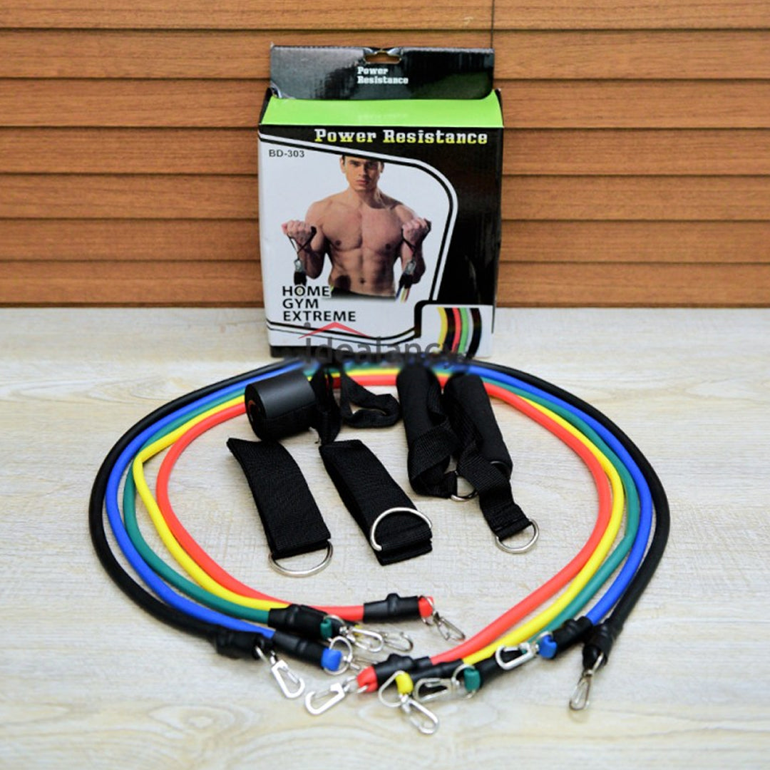 11Pcs Fitness Resistance Bands Set