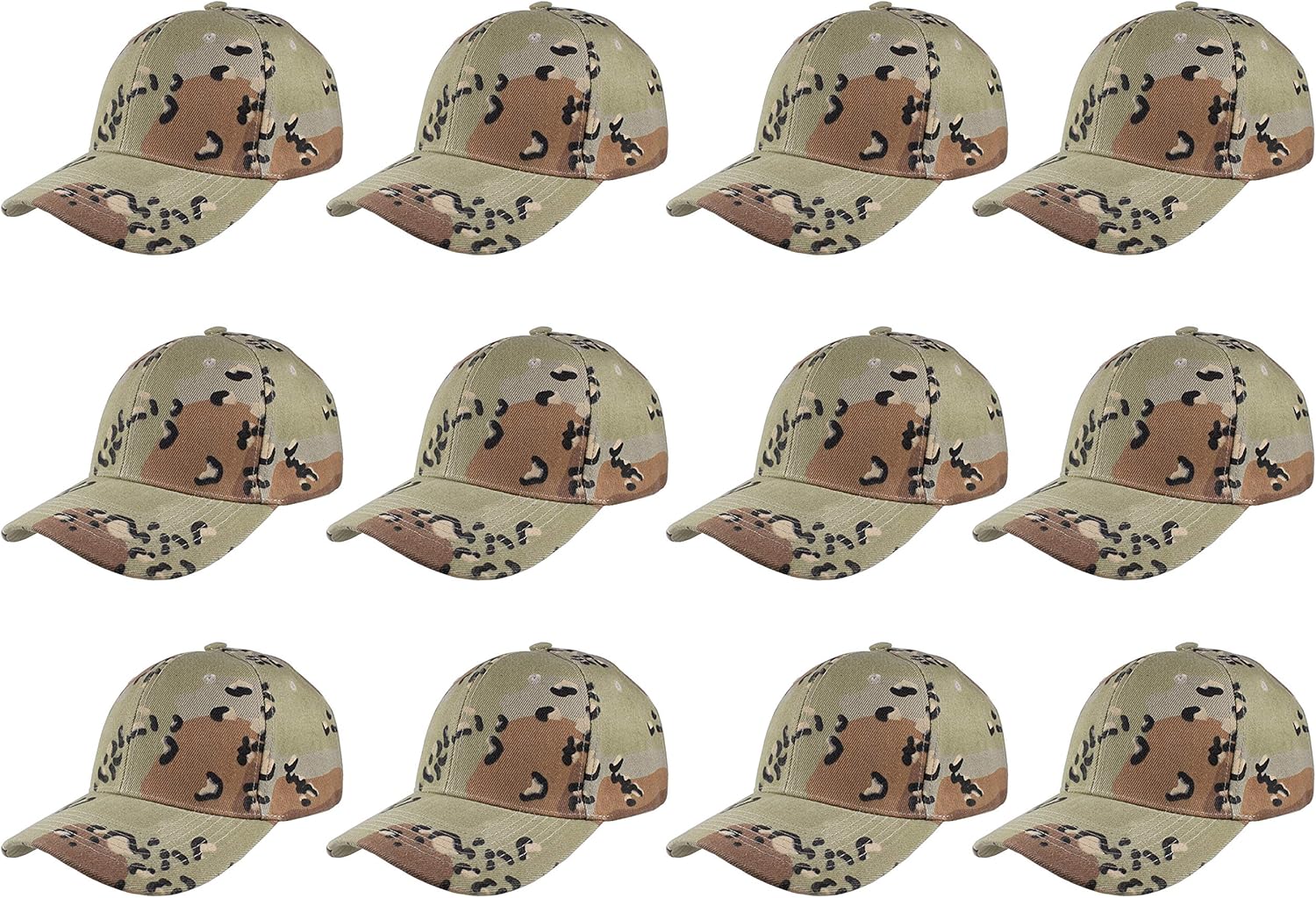 Gelante Plain Blank Baseball Caps Adjustable Back Strap Wholesale LOT 12 PC'S