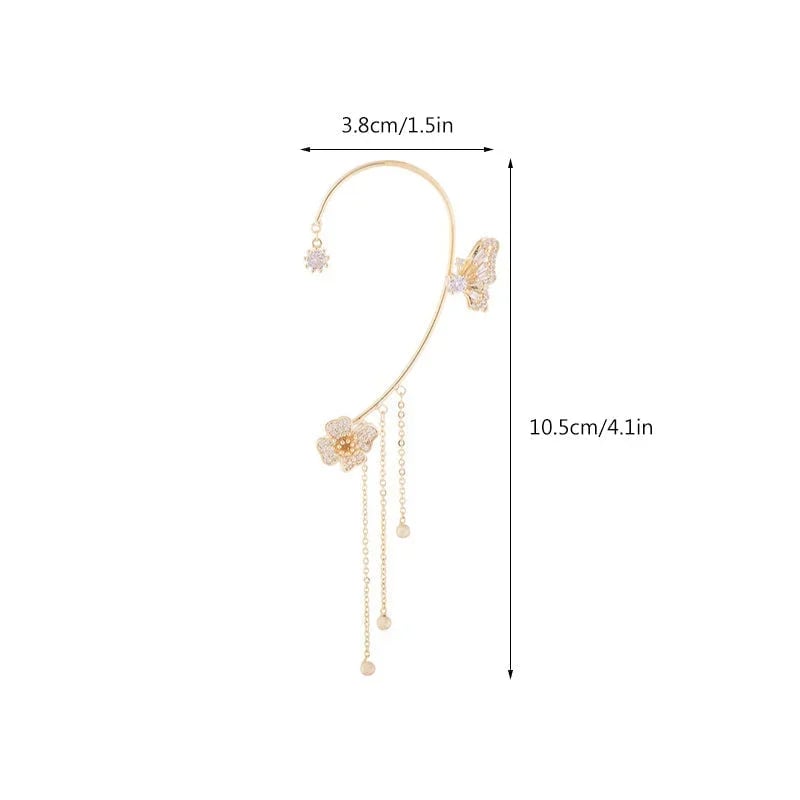 🔥 BIG SALE - 48% OFF 🔥🔥Butterfly Tassel Style Zircon Earrings