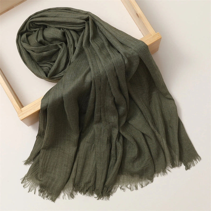 Women's Basic Solid Color Polyester Scarf