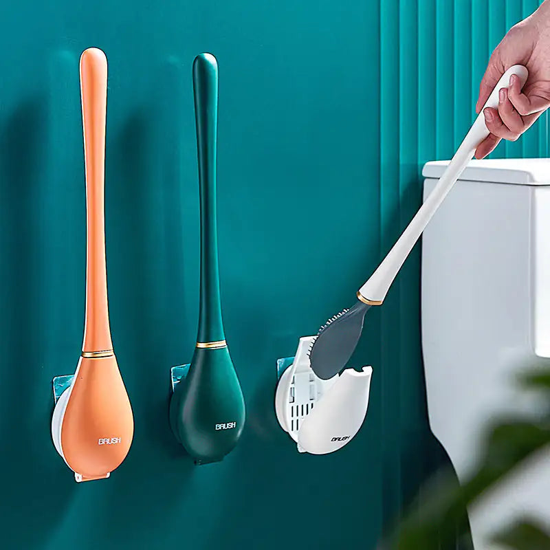 Silicone toilet brush ( wall mounted )