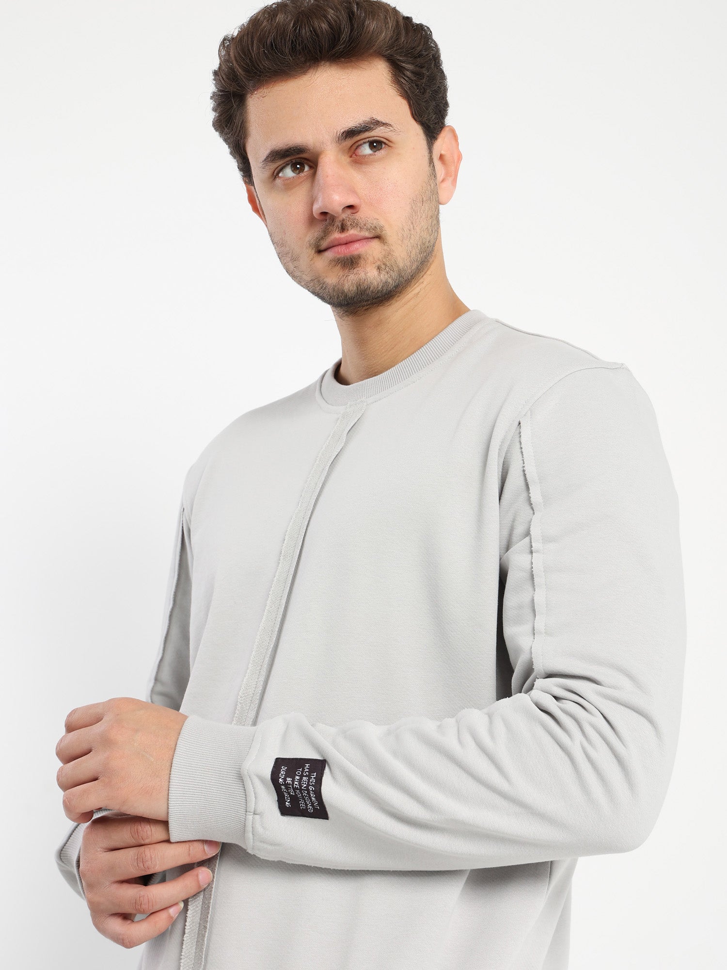Front Panel Casual Sweatshirt