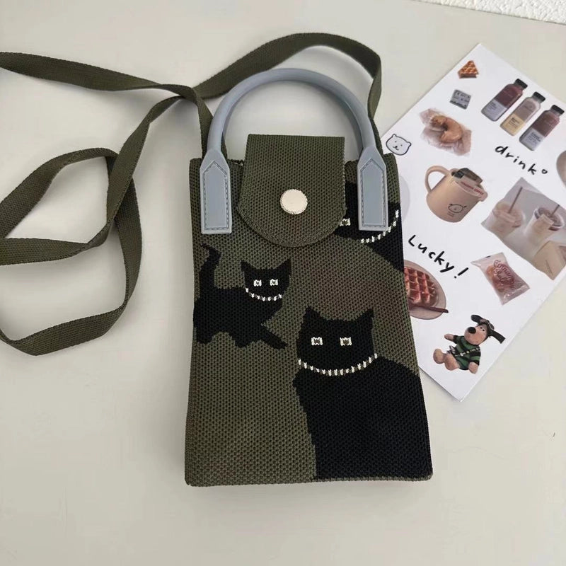 Women's Mini Polyester Animal Streetwear Magnetic Buckle Handbag