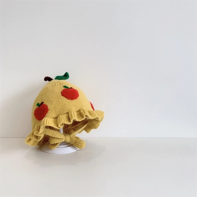 Girl's Cartoon Style Sweet Minimalist Fruit Bucket Hat