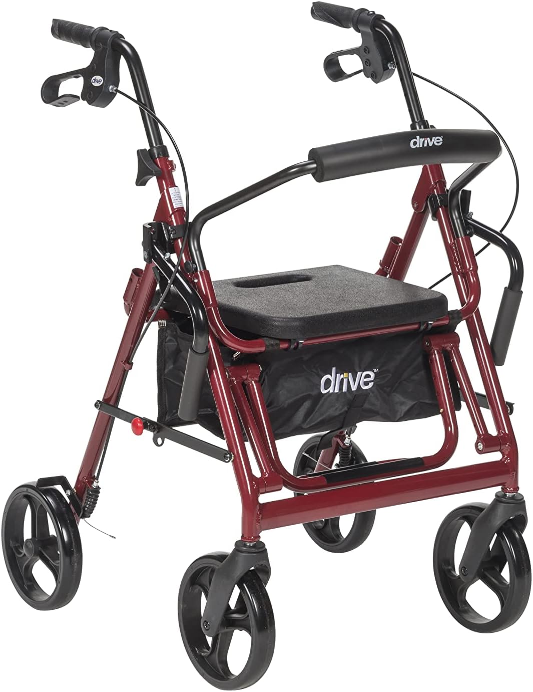 🚦QVC-Last Day For Clearance✨Drive Medical 795B Duet Folding Transport Wheelchair and Rollator Walker