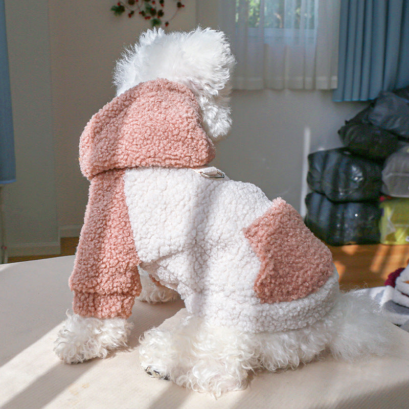 Warm Dog Cat Hoodie Coat with Hat