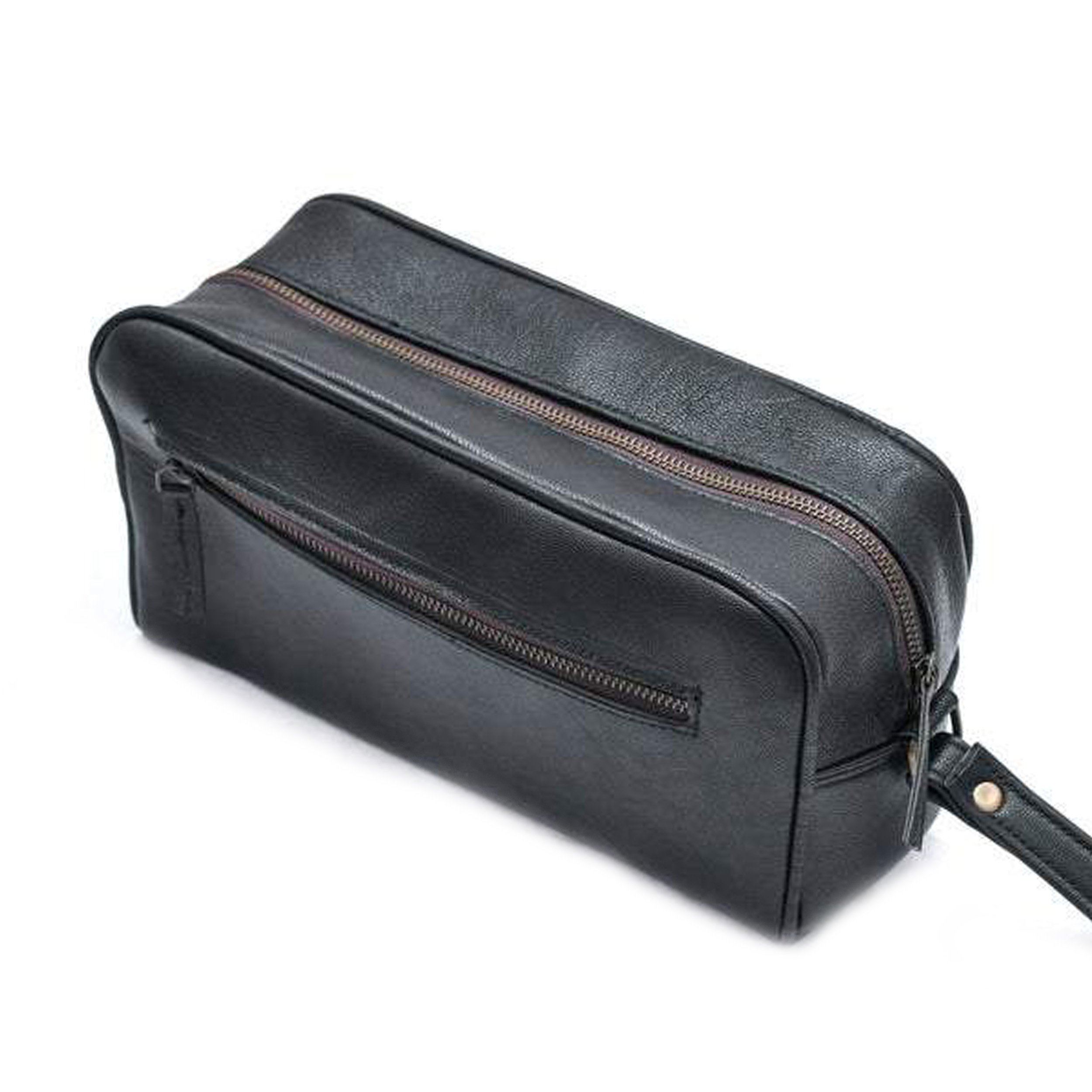Single Section Toiletry- Black