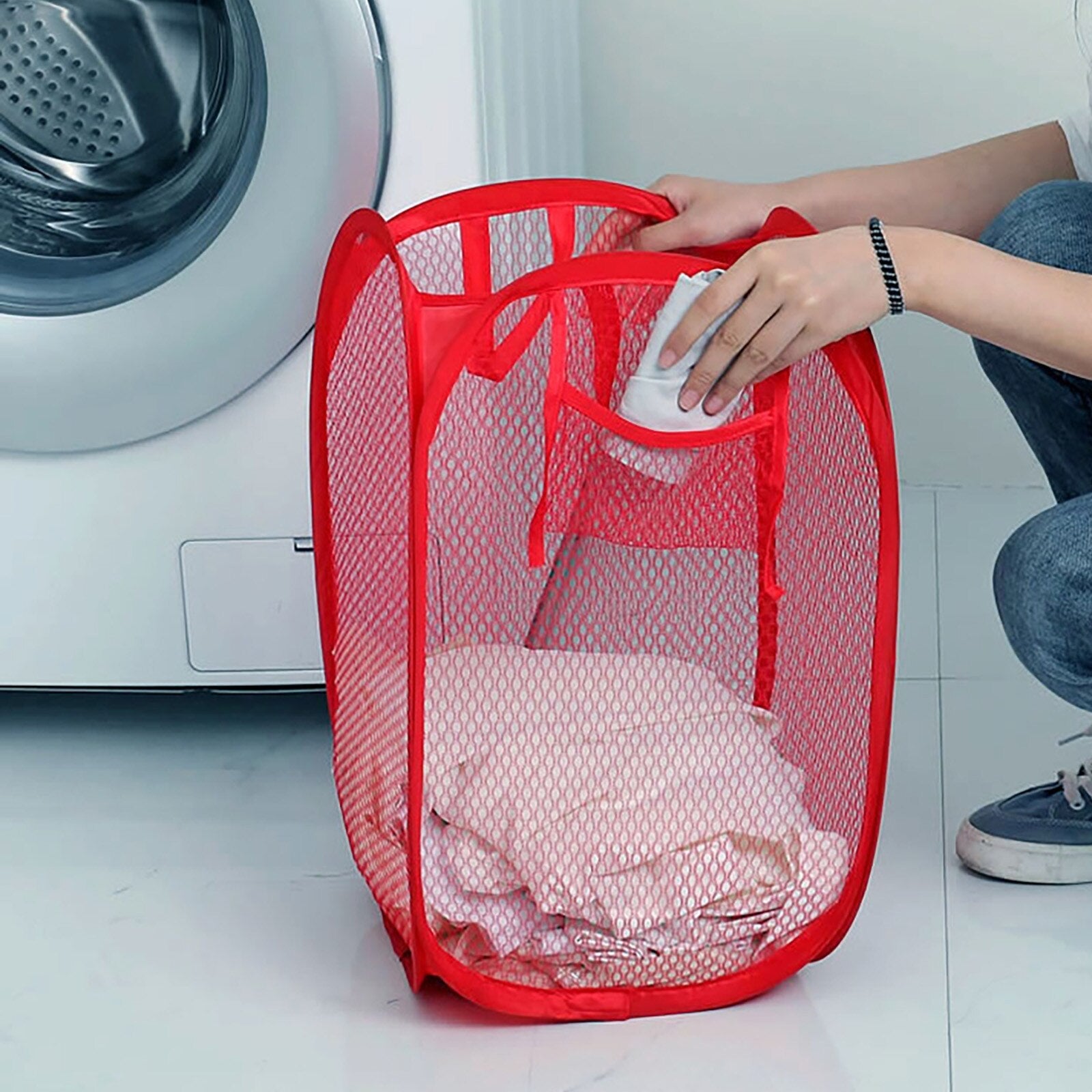 Big Foldable Net Laundry Basket