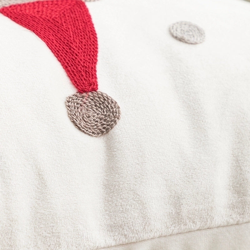 Christmas Casual Cute Letter Bear Solid Color Polyester Pillow Cases Couch & Sofa Decor