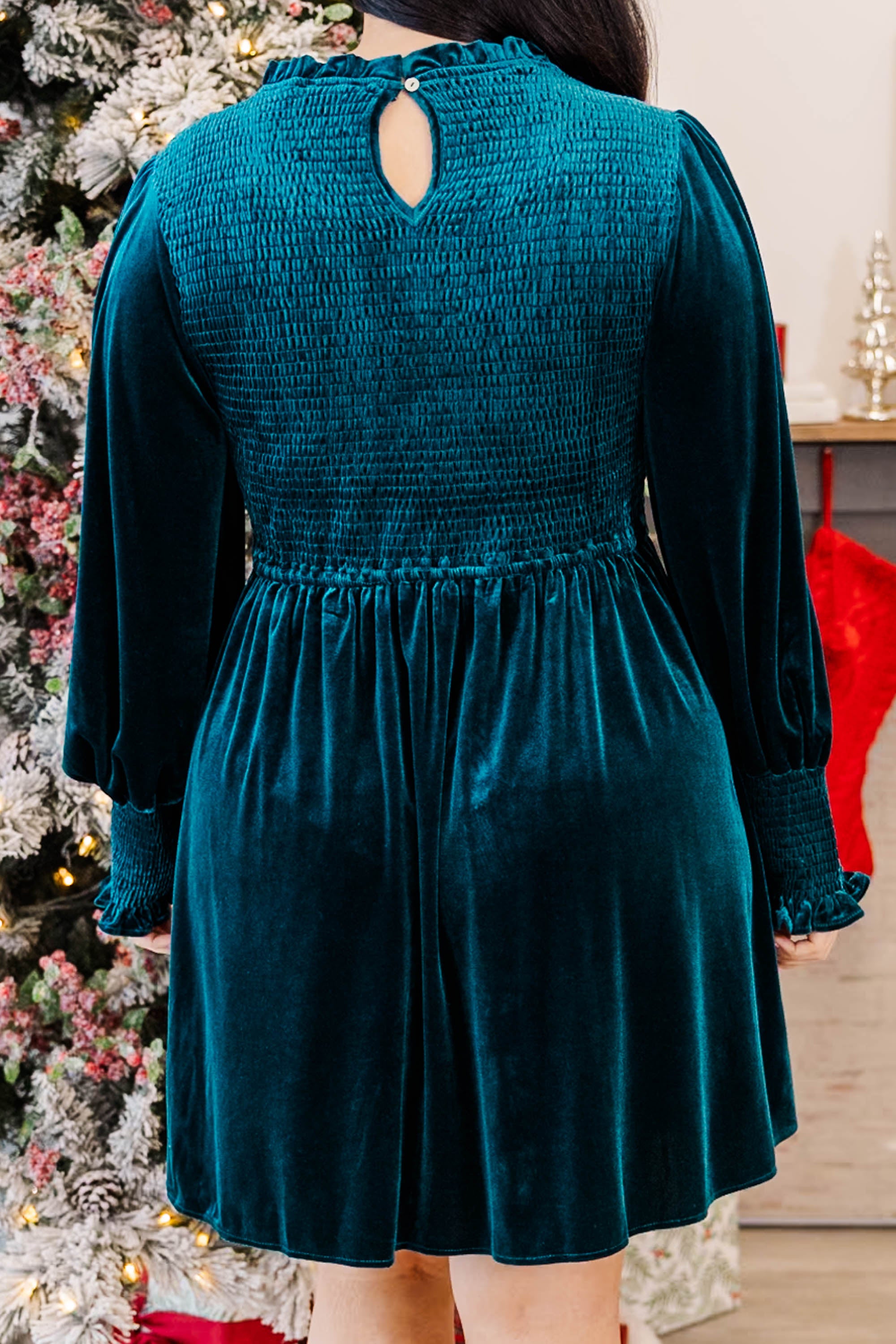 Take All The Time Dress. Teal