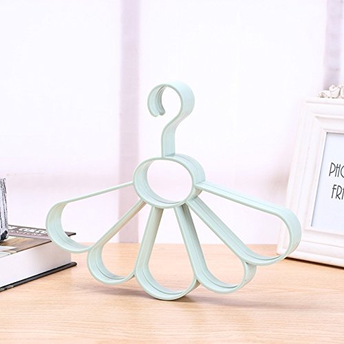 Flower Scarf Belt Hanger Multi-Function Plastic Scarf Hanger 5 Holes Hanging Towel Scarf Tie Necklace Jewelry Saving Space Hangers