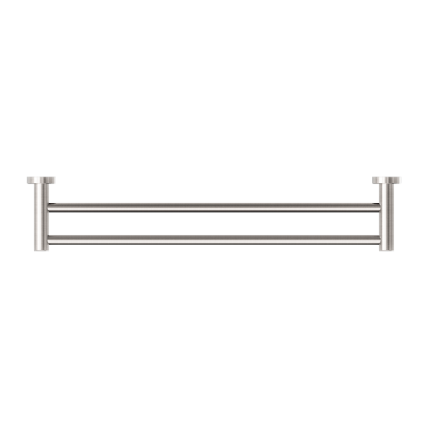 Nero Mecca 600mm Double Towel Rail - Brushed Nickel / NR2324dBN