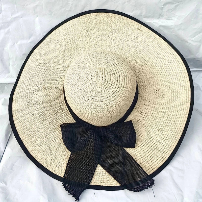 Women's Lady Vacation Bow Knot Big Eaves Sun Hat