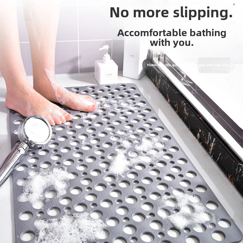 Bathroom Non-slip Mat Round Hole Leaking Non-slip Floor Mat With Suction Cup Shower Room Bathroom Bath Hydrophobic Floor Mat