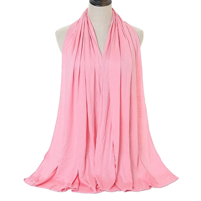 Women's Minimalist Solid Color Monel Scarf