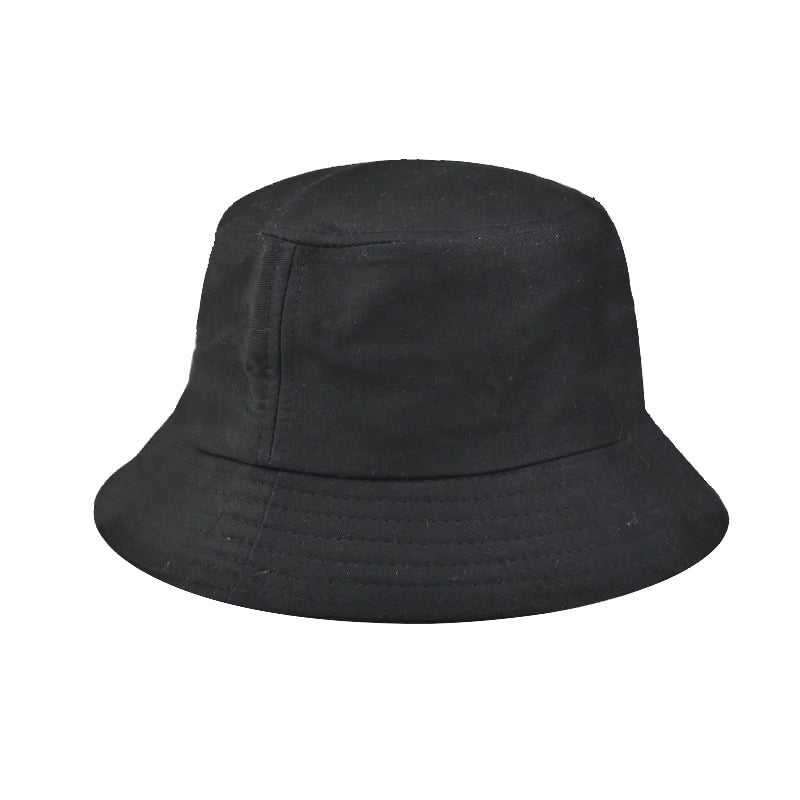 Unisex Minimalist Solid Color Wide Eaves Bucket Hat