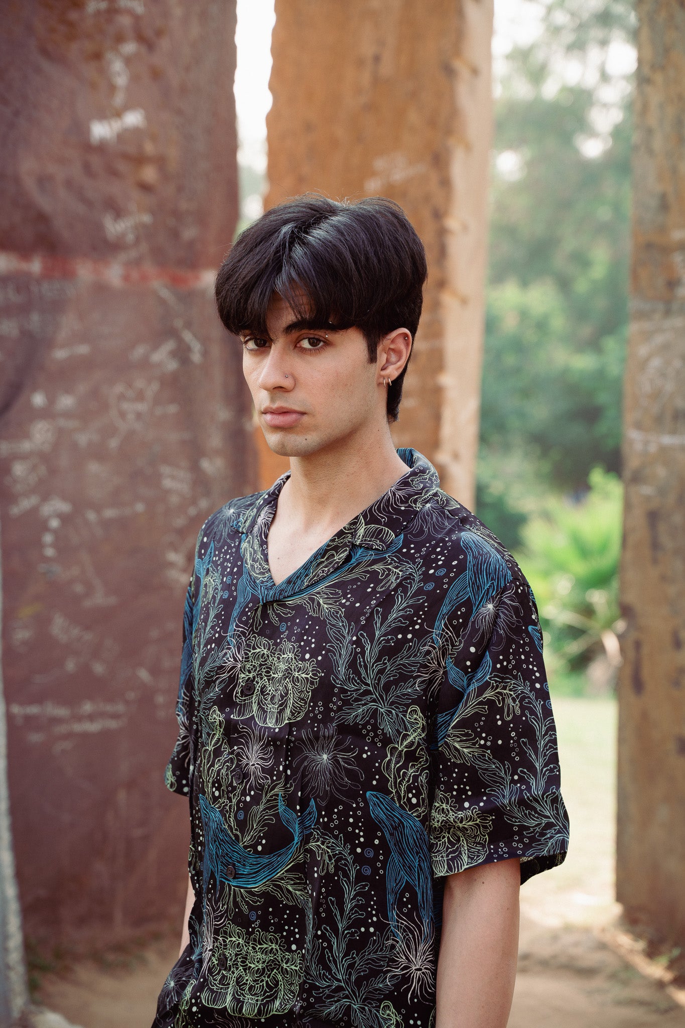 Seawhale Black Pastel Oversize Shirt