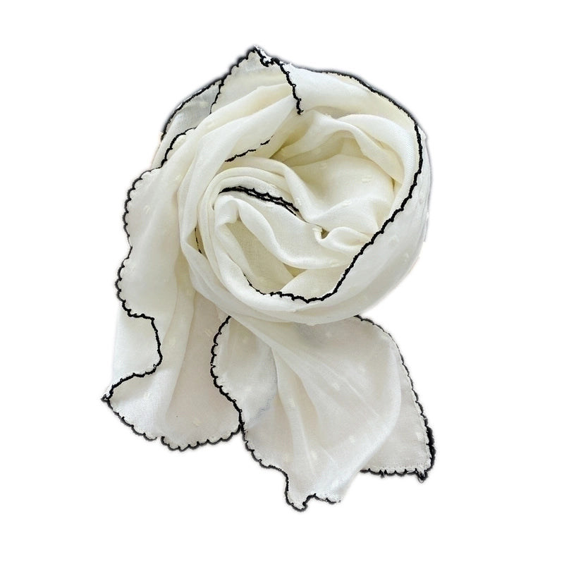 Semicircle Cotton And Linen Triangle Scarf Silk Scarf Fashion Wild Scarf Headscarf Decorative Scarf