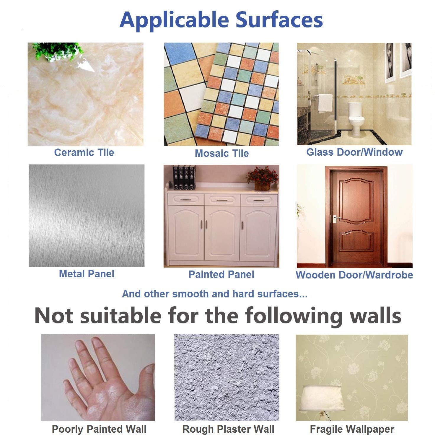 3 Pcs of Adhesive Wall Hooks . Wall Hooks Sticker