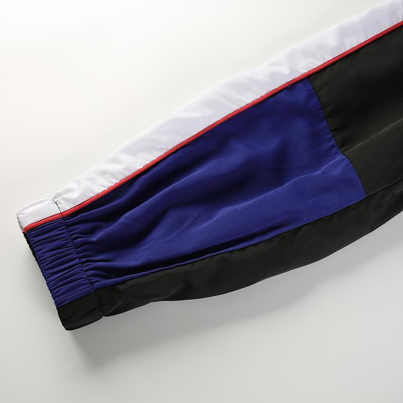 Primary Color Spliced High Waisted Trousers