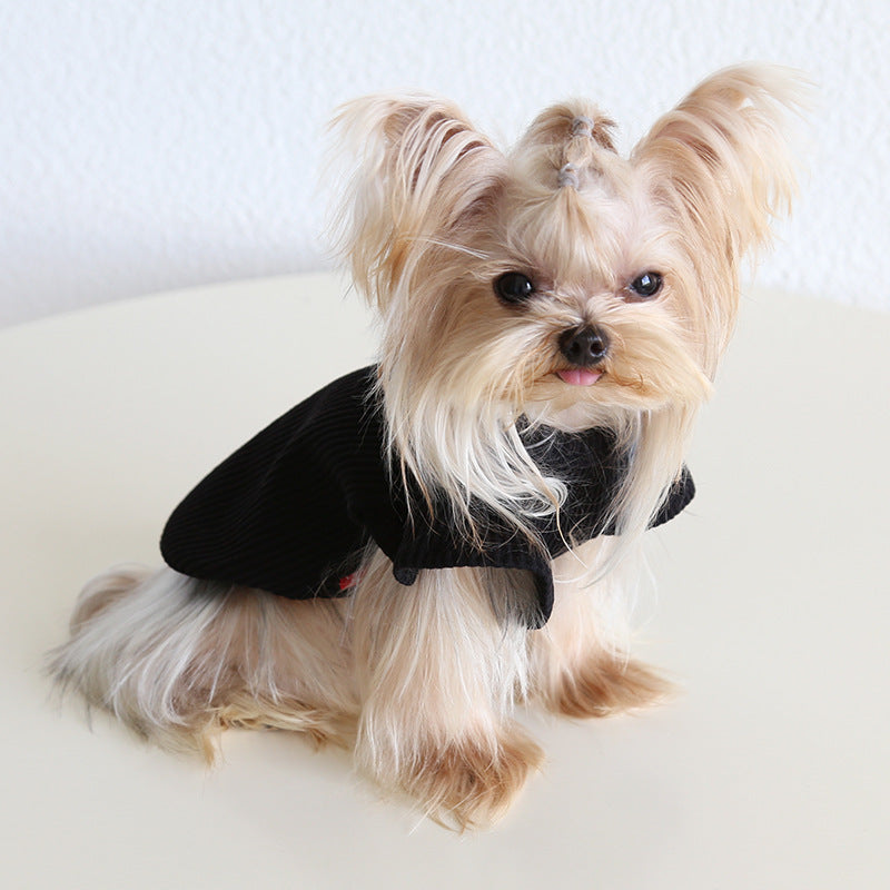 Solid Color Soft Knit Dog Cat Vest/T-shirt