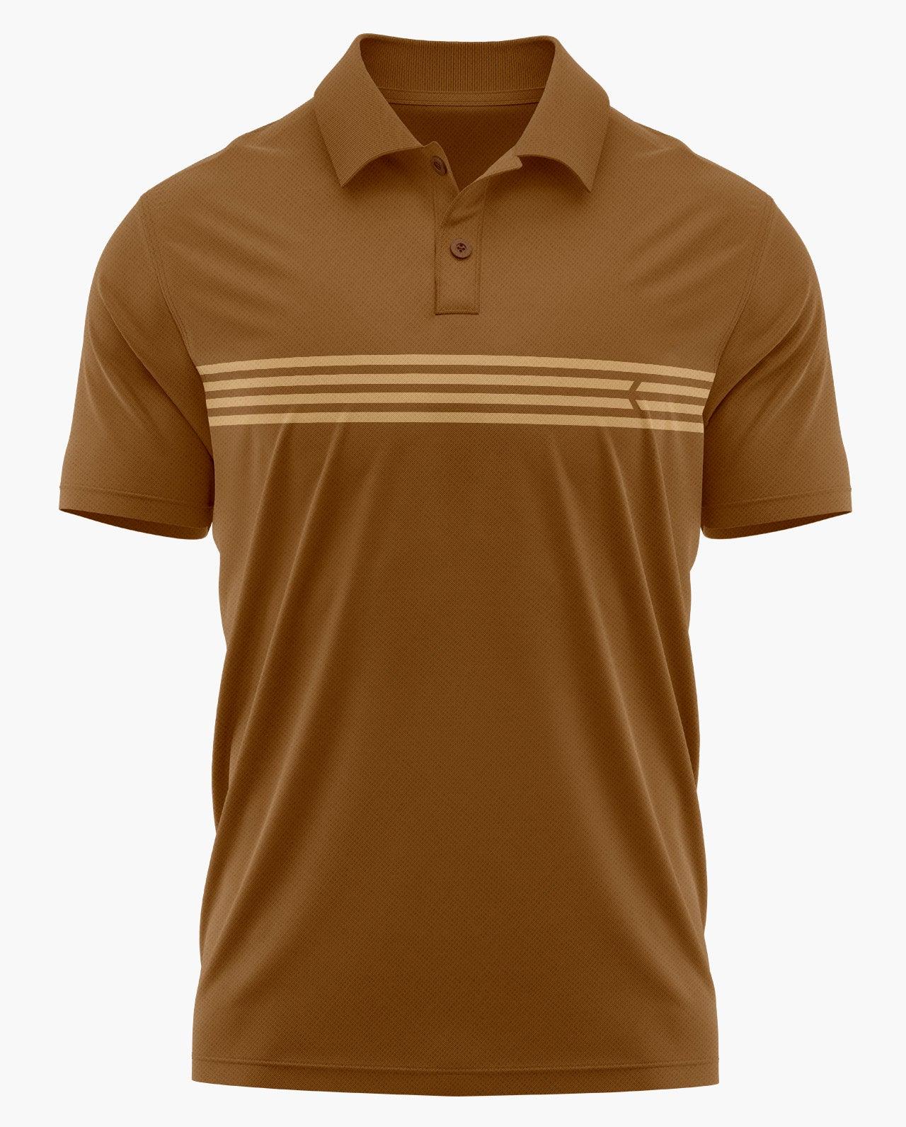 Aero Armour Logo Stripe Polo T-Shirt