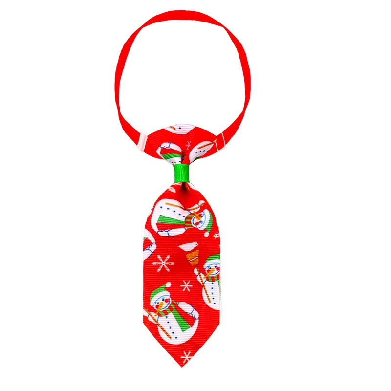 Christmas Polyester Christmas Santa Claus Snowman Snowflake Pet Accessories