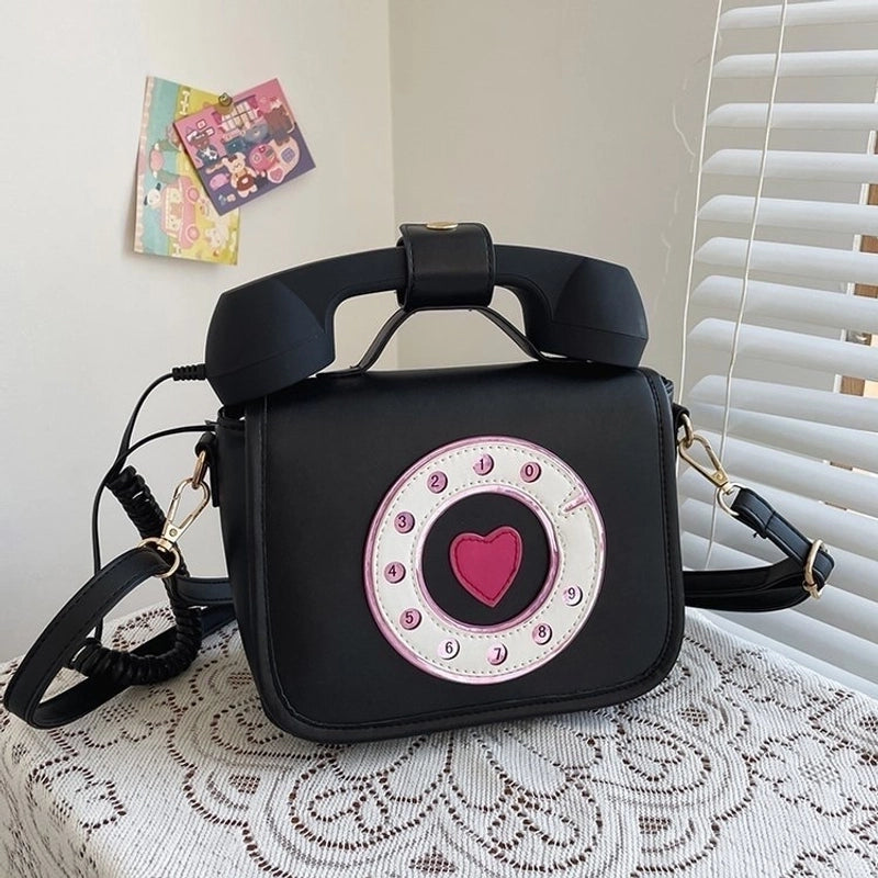 Fashion Creative Gradient Color Telephone Messenger Bag