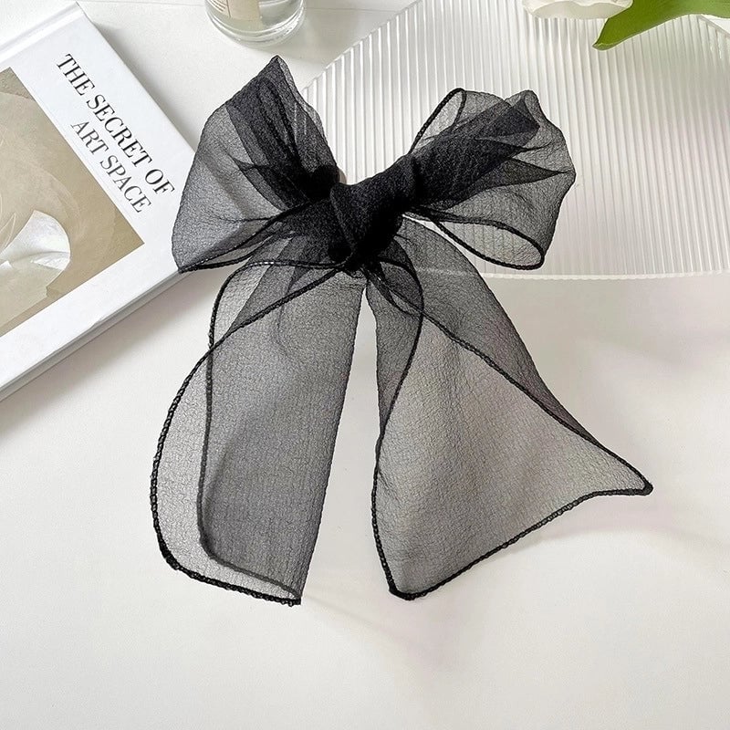 Women's Cute Sweet Solid Color Organza Silk Scarf
