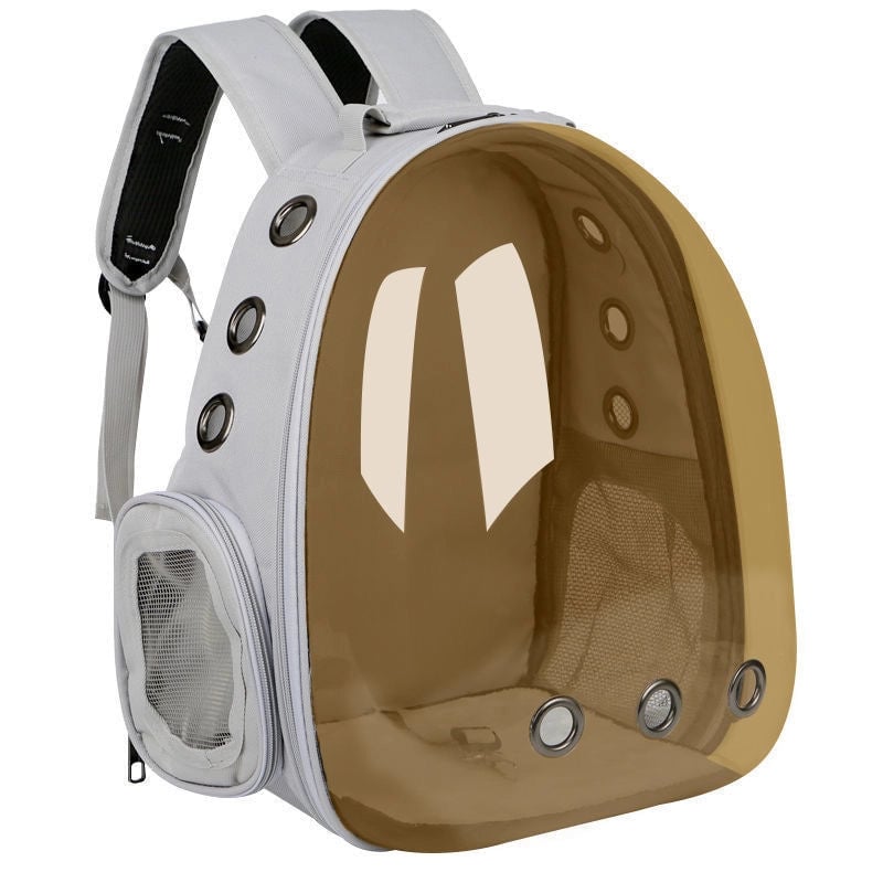 Minimalist PVC Oxford Cloth Solid Color Pets Backpack