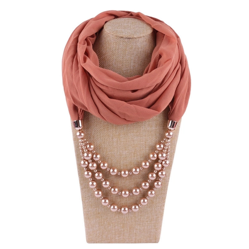 Women's Streetwear Solid Color Chiffon Patchwork Winter Scarves
