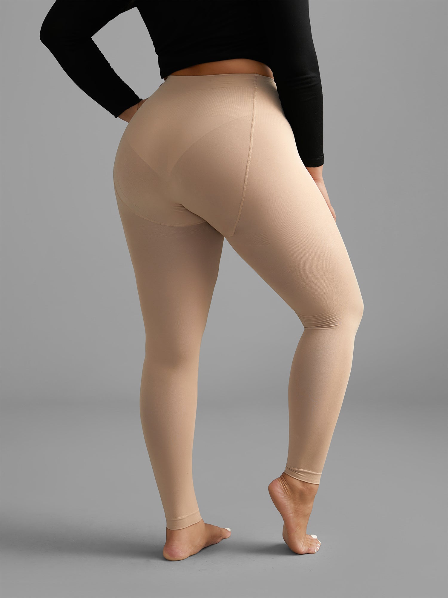 120D High-Waisted Seamless Legging Tights Stocking