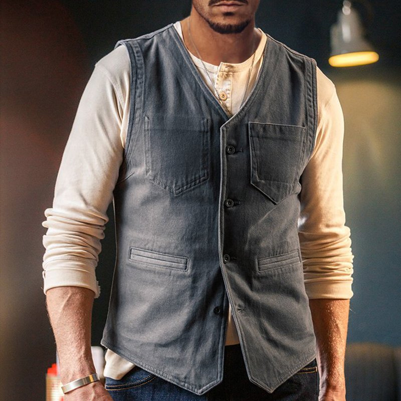 Vintage Lincoln Waistcoat Casual Outdoor Men's Waistcoats