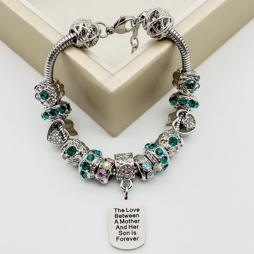 Mother Son Eternal Love Bracelet & Keychain