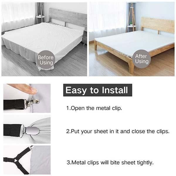 💦SUMMER HOT SALE- 49% OFF💦Elastic Bed Sheet Buckle 8 Pcs