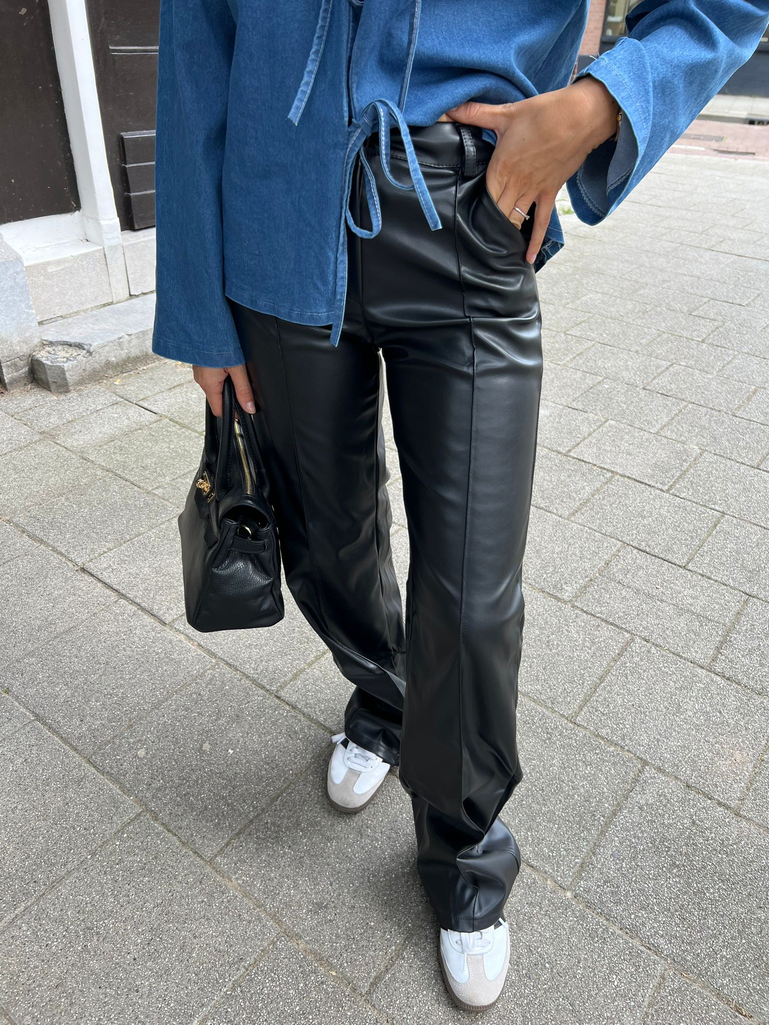 Jessie pu pants black