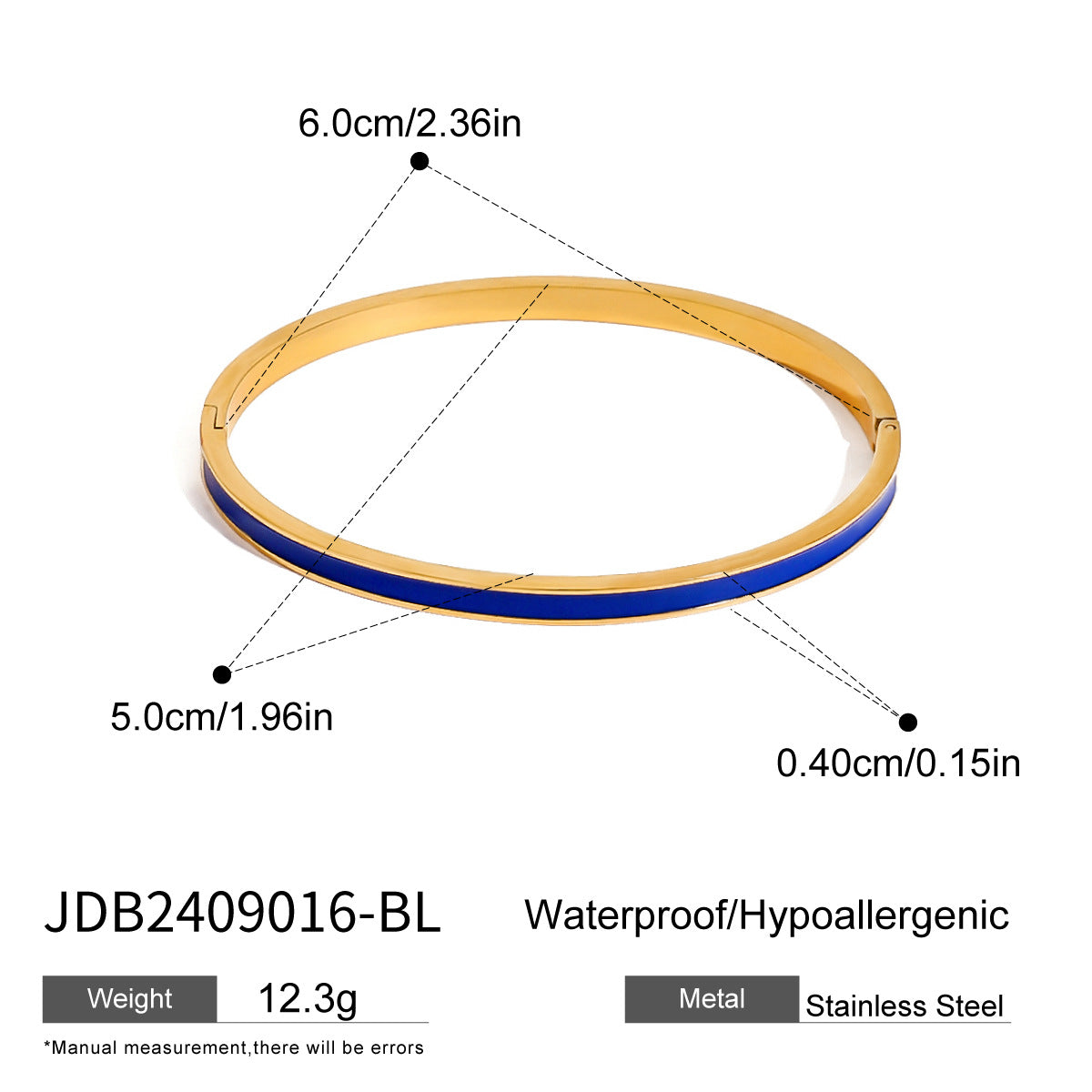 Stainless Steel Oil Drop Buckle Bracelet Ins Bracelet Titanium Steel Hand Braelet