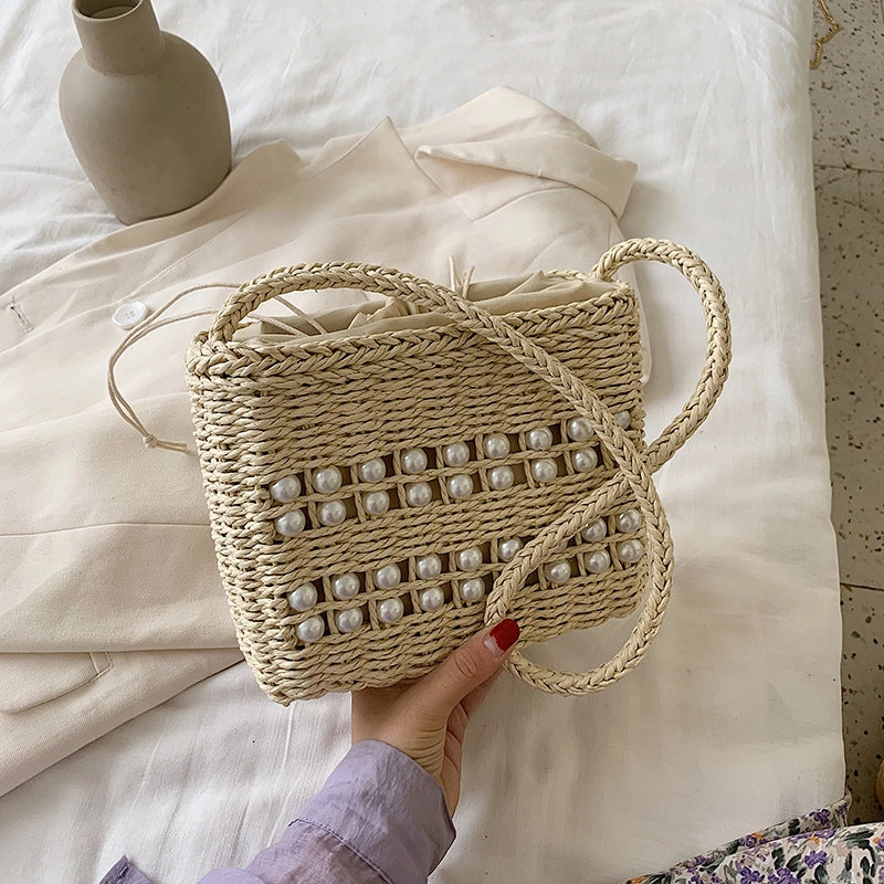 Women's Medium Spring&summer Straw Vacation Straw Bag