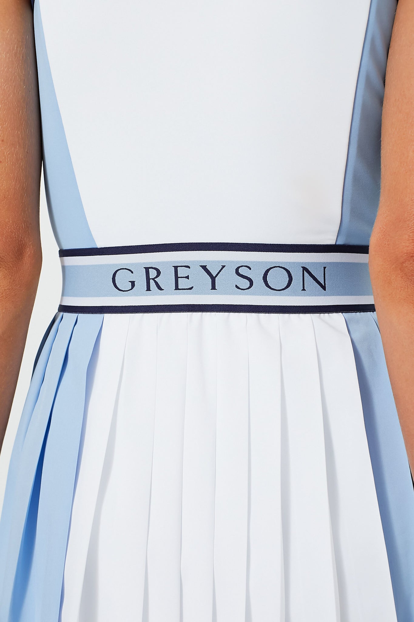 Wolf Blue Color Block Leo Dress