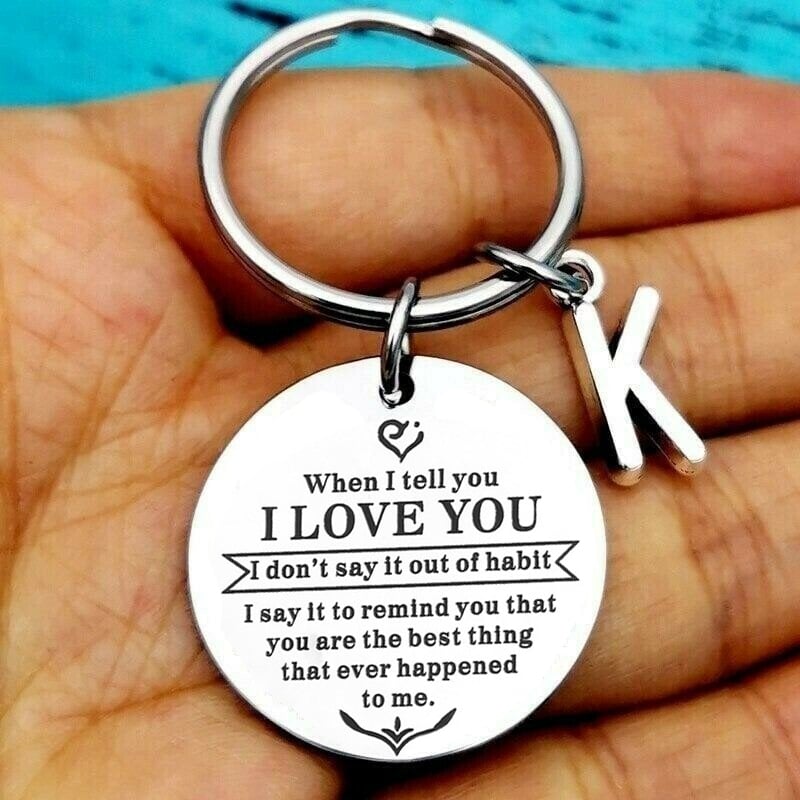 ⇝💓 ( Best Father Mother Gift ) When I tell you I LOVE YOU Keychain