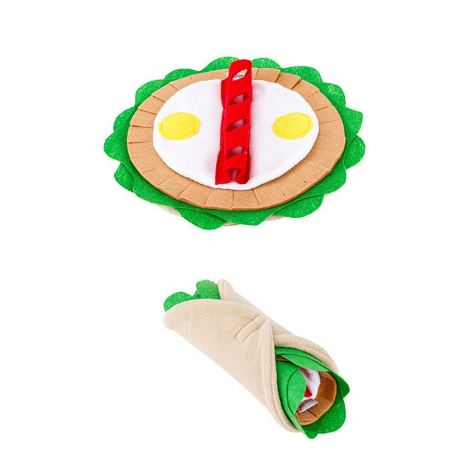 Burrito Style Pet Snuffle Mat Dog Puzzle Training Toy
